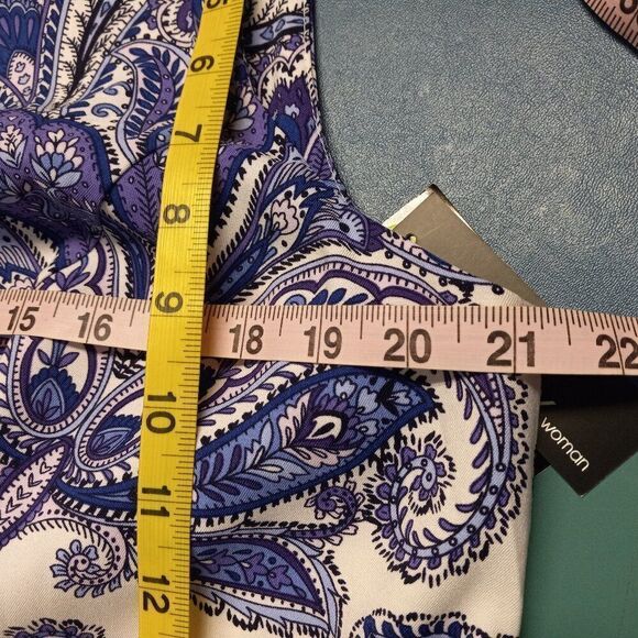 NWT Alyx 16W Sleeveless Midi Paisley Dress Cottagecore Grandmacore Granny Chic - Picture 3 of 6